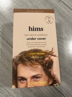 hims Under Cover Hair Color & Conditioner - Light Brown
